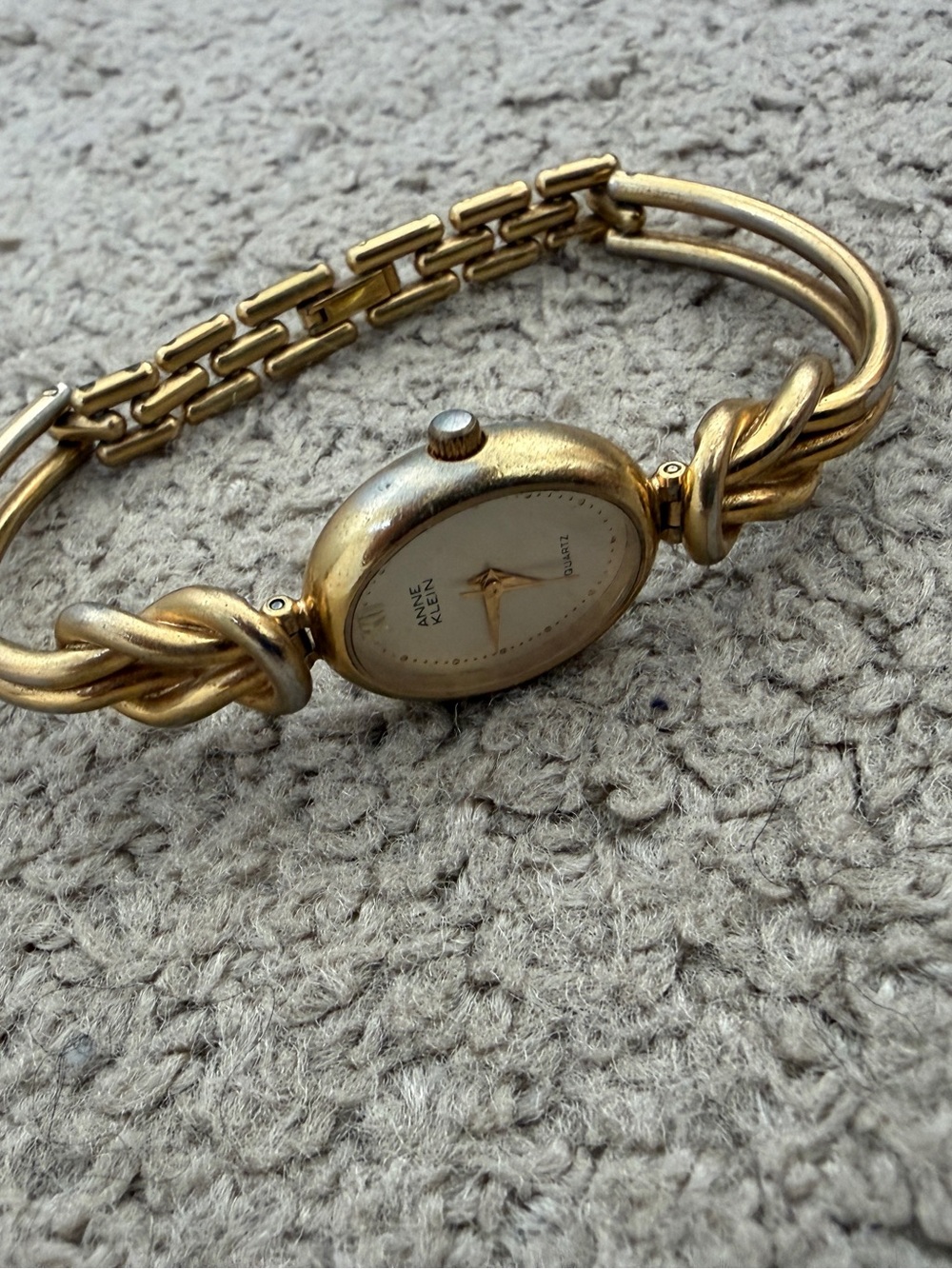 Vintage Anne Klein Gold-Tone Women's Bracelet Watch